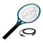 RAQUETA PALETA RECARGABLE MATA MOSQUITOS MOSCAS DESCARGA ELECTRICA