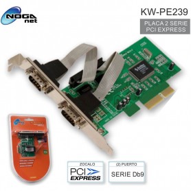 Placa Pci-E 2 Puertos Seriales Noga Kw-Pe239