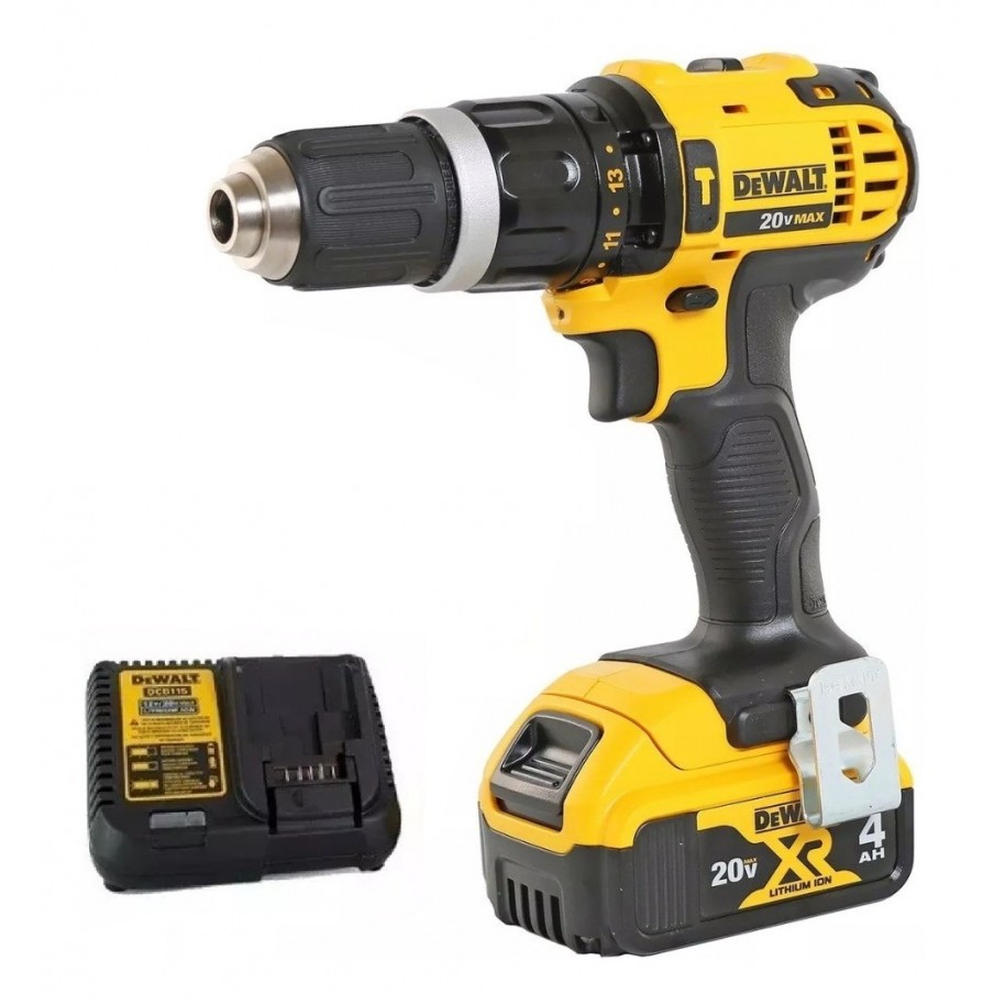 Taladro Percutor Dewalt 300W Inalambrico 20V + Baterias 3Hs + Cargador  Dcd785