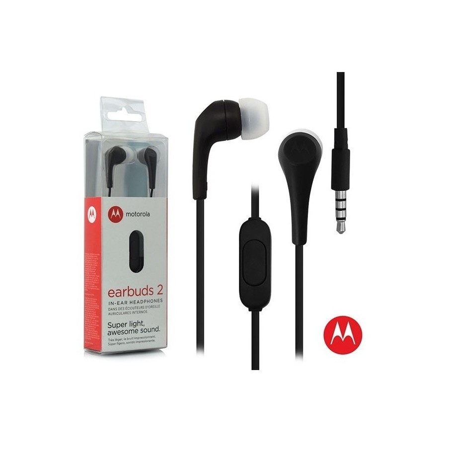 AURICULARES MOTOROLA EARBUDS 3S JACK 3.5MM MANOS LIBRES WHITE