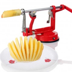 Maquina Peladora Para Hacer Papas Frutas Pelador Espiral Core Slice Peel