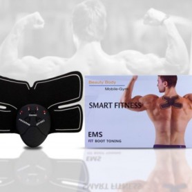 ELECTRO ESTIMULADOR PARA ESPALDA 4 PACKS EMS A PILAS BEAUTY BODY MOBILE GYM