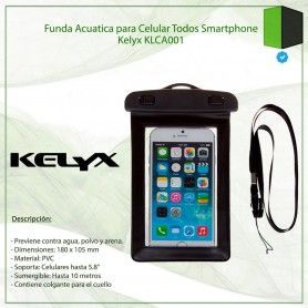 Funda Acuatica Para Celular Kelyx Grande Klc001 Estanco