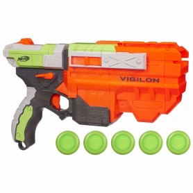 Nerf Pistola Lanza Dardos Juguete Sonic Series Vortex Vigilon 5 Discos Original Hasbro