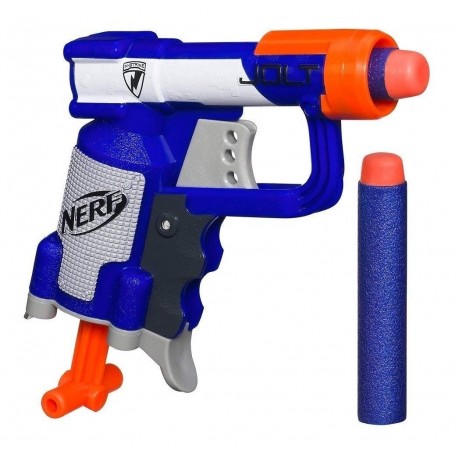 NERF PISTOLA LANZA DARDOS JUEGUETE N STRIKE JOLT + DARDOS HASBRO ORIGINAL