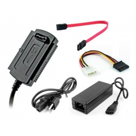 ADAPTADOR SATA IDE 3,5 2,5 A USB NOGA 3.0 CON FUENTE