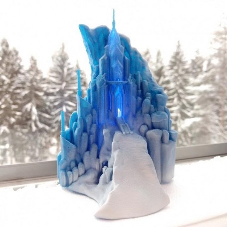 FIGURA IMPRESA 3D CASTILLO DE FROZEN 15CM