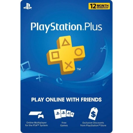 MEMBRESIA PLAYSTATION PLUS 12 MESES