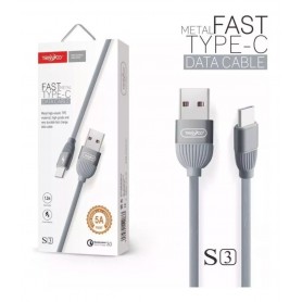 CABLE TYPE C 1.2M 5A S3 IPHONE TRANYOO SILICONADO FAST CHARGE