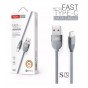 CABLE TYPE C 1.2M 5A S3 IPHONE TRANYOO SILICONADO FAST CHARGE