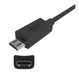 CABLE CARGA MICRO USB MOTOROLA ORIGINAL BLACK CALIDAD