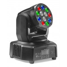 CABEZAL MOVIL 12 LEDS RGB AUDIORRITMICO DMX EFECTO DJ
