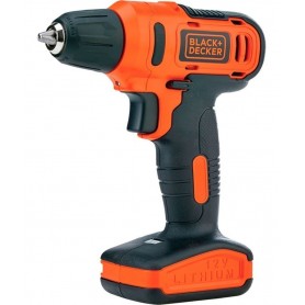 TALADRO ATORNILLADOR INALAMBRICO BLACK AND DECKER 12V LD12 BATERIA LITIO + ACCESORIOS MALETIN SMART DURLOCK MADERA