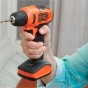 TALADRO ATORNILLADOR INALAMBRICO BLACK AND DECKER 12V LD12 BATERIA LITIO + ACCESORIOS MALETIN SMART DURLOCK MADERA