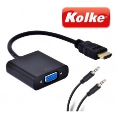CONVERSOR KOLKE HDMI A VGA CON AUDIO