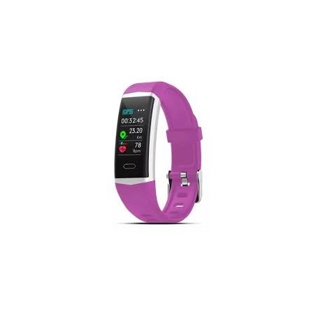 SMART BAND B5 VIOLETA GPS MONITOR DE SUEÑO PRESION RITMO CARDIACO LLAMADAS ALARMA ESTADISTICAS IP68 ANDROID IOS