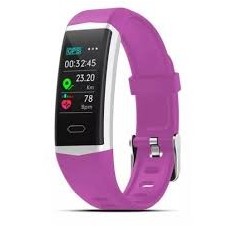 Smart Band B5 Violeta Gps Monitor De SueâÃo Presion Ritmo Cardiaco Llamadas Alarma Estadisticas Ip68 Android Ios