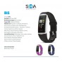 SMART BAND B5 VIOLETA GPS MONITOR DE SUEÑO PRESION RITMO CARDIACO LLAMADAS ALARMA ESTADISTICAS IP68 ANDROID IOS