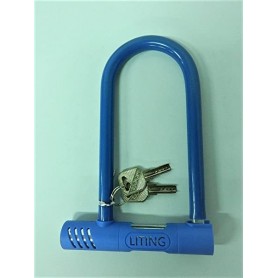 Linga Candado Seguridad Piton Moto Bici Lt Litian Motorcycle U Lock 2 Llaves