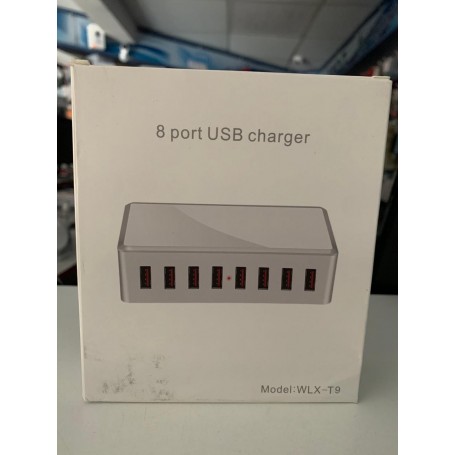 CARGADOR USB 8 PUERTOS CARGA RAPIDA WLX-T9 40W CHARGING