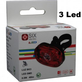 Luz De Bicicleta Led Smd 0,5W 40Lm Six Electric Lubi8058