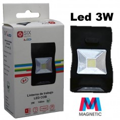 Linterna De Camping Led Cob 2W 140Lm Magnetico Six Electric Ll6546