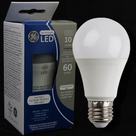 Lampara Bulbo Led Rosca E27 10W Luz Dia General Electric