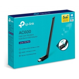 Placa De Red Wifi Usb Tp-Link Archer T2U Plus Ac600 Dual Band High Gain