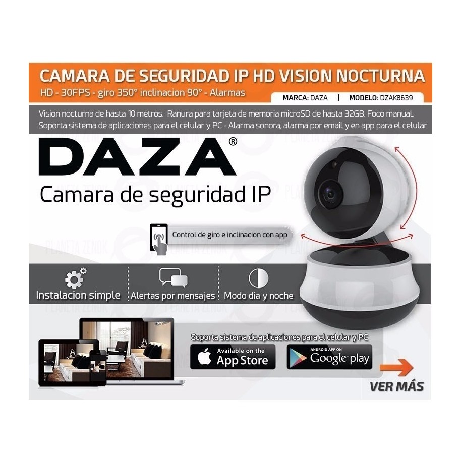 Cámara Exterior IP Wifi HD IR Dia/Noche 1080p