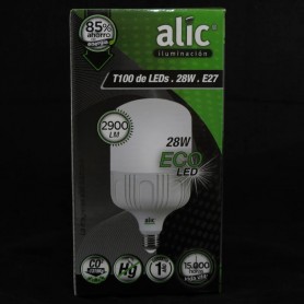 Lampara Tipo Galponera Led Rosca E27 28W Luz Dia Alic