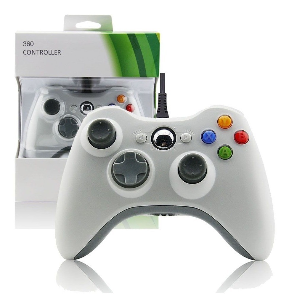 Mando con Cable Usb para Xbox 360 Pc Windows Joystick NJX301 Negro - Coolbox