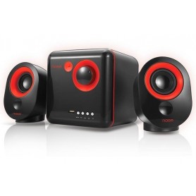 Parlantes 2.1 Noga Ml3300 10 Watts Pc Tv Celulares Rojo