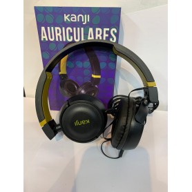 Auricular Vincha Kanji Negro Kj-Shblack Headset Con Cable