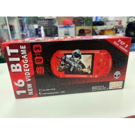 CONSOLA PORTABLE 16 BITS SEGA PORTABLE ALIEN PXP3 SALIDA TV PANTALLA 2.7 PULGADAS CON JUEGOS ROJA