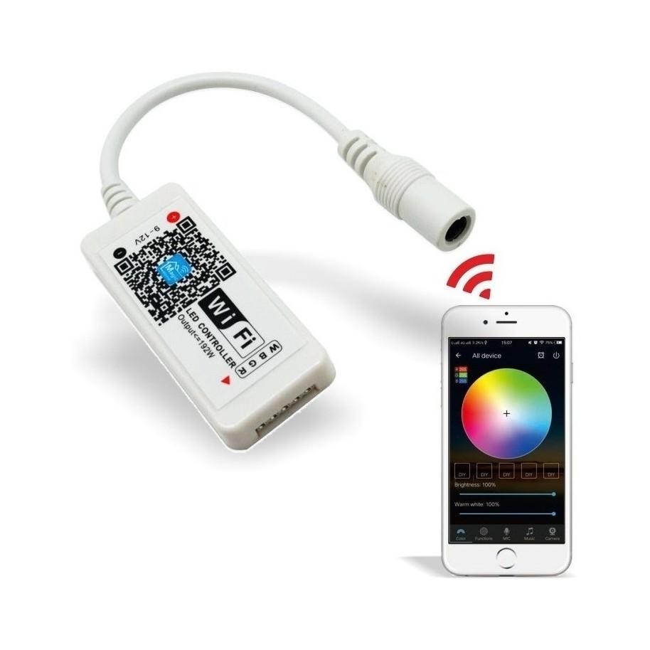 Controlador Tiras De Led Rgb Wifi App Celular