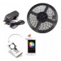 KIT TIRA LED RGB 5050 INTERIOR 5MTS + CONTROLADORA WIFI APP + FUENTE 3AMP