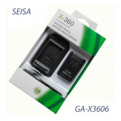 KIT XBOX 360 CARGADOR CUNA DE CARGA + BATERIA 480MAH SEISA