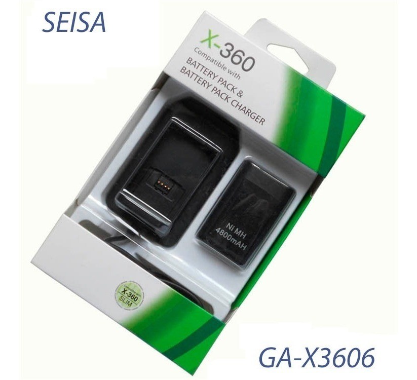 Bateria + Cable Carga Xbox 360 - VideoJuegosOmega