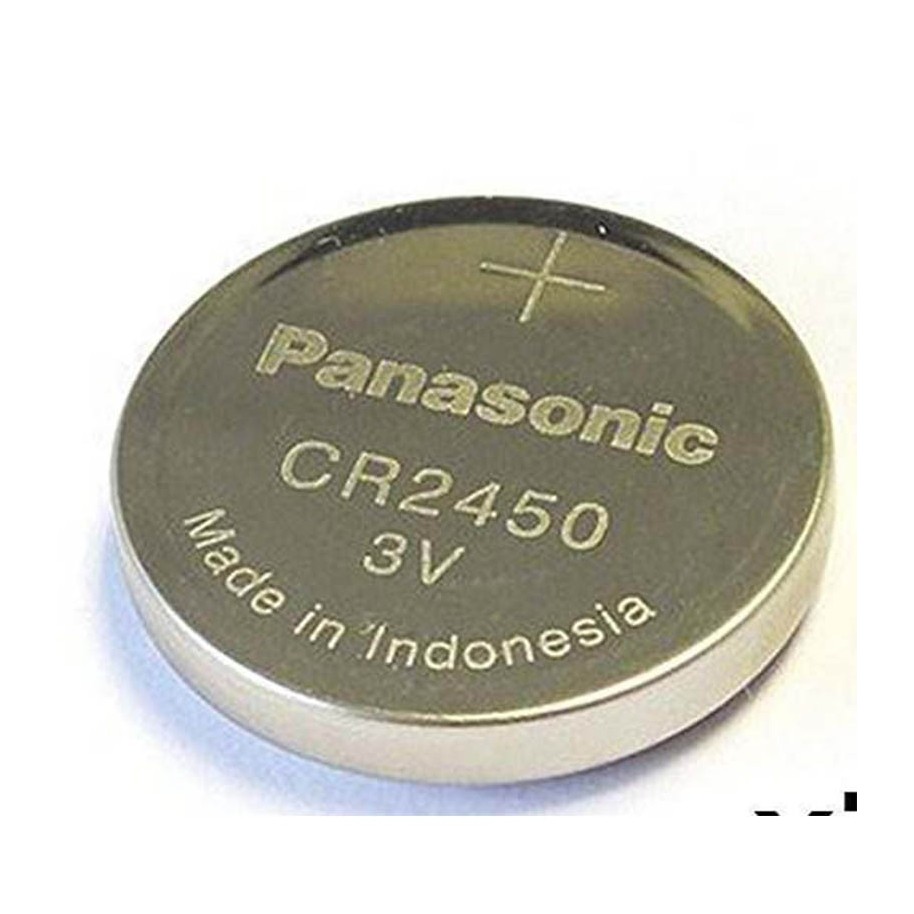 CR-2450/BN Panasonic, Pila de botón CR2450, 3V, 620mAh, litio - dióxido de  manganeso, 457-4634