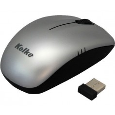 MOUSE KOLKE INALAMBRICO ERGONOMICO 1100 DPI KEM-365 PLATEADO