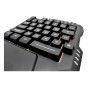 TECLADO GAMER UNA SOLA MANO RETROILUMINADO DE 35 TECLAS CON MACROS NISUTA GAMING NSKBG35