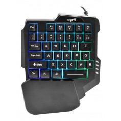 Teclado Gamer Una Sola Mano Retroiluminado De 35 Teclas Con Macros Nisuta Gaming Nskbg35