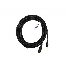 CABLE AUDIO MINIPLUG ALARGUE 3.5MM STEREO MACHO A HEMBRA DE 5 MTS EXTENSOR