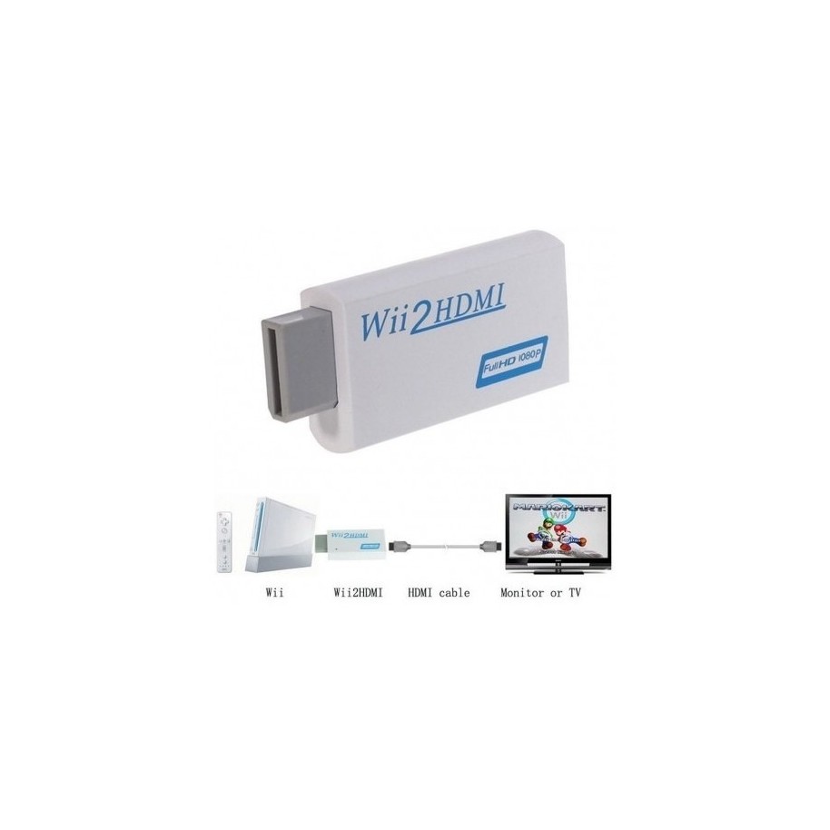 Convertidor De Wii A Hdmi 1080P Adaptador Wii2hdmi Salida De Audio Y Video  D