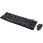 COMBO TECLADO Y MOUSE MK200 LOGITECH CON CABLE Y CONTROLES DE MUSICA