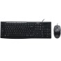 COMBO TECLADO Y MOUSE MK200 LOGITECH CON CABLE Y CONTROLES DE MUSICA