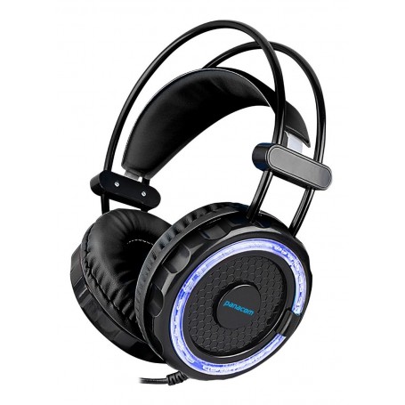 AURICULAR GAMING PANACOM PC LUCES LEDS + MICROFONO GM-8220 HEADSET GAMER