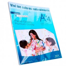 RESMA A4 FOTOGRAFICO SCP GLOSSY 200GR 20 HOJAS