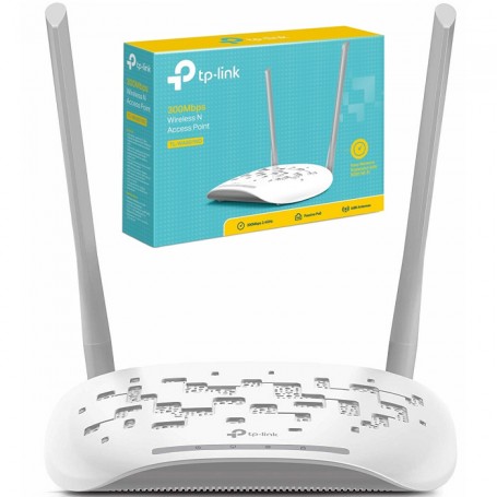 Access Point Tp-Link 300Mb Tl-Wa801Nd 2 Antenas Intercambiables Poe Pasivo 2.4Ghz