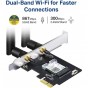 PLACA DE RED PCI-E TP-LINK ARCHER T5E 1200MB 2 ANTENAS WIFI + BLUETOOTH 4.2 2X2 MIMO 300MPBS EN 2.4GHZ 867MPBS EN 5GHZ